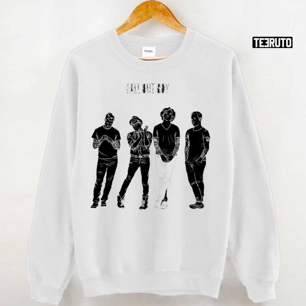 Black And White Design Fall Out Boy Unisex Sweatshirt