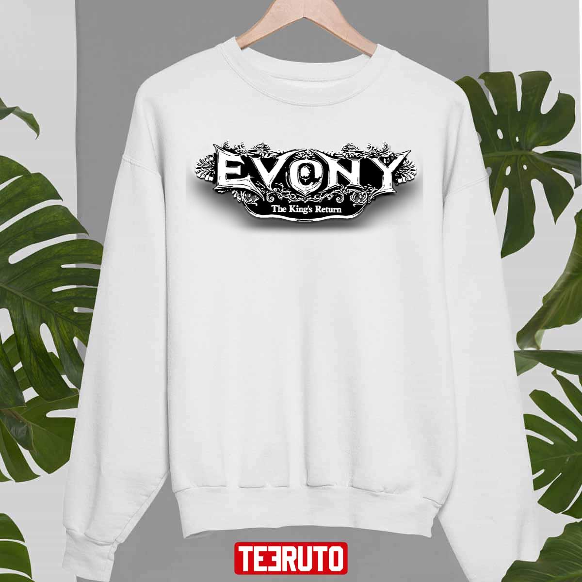 Black And White Logo Evony Unisex Sweatshirt