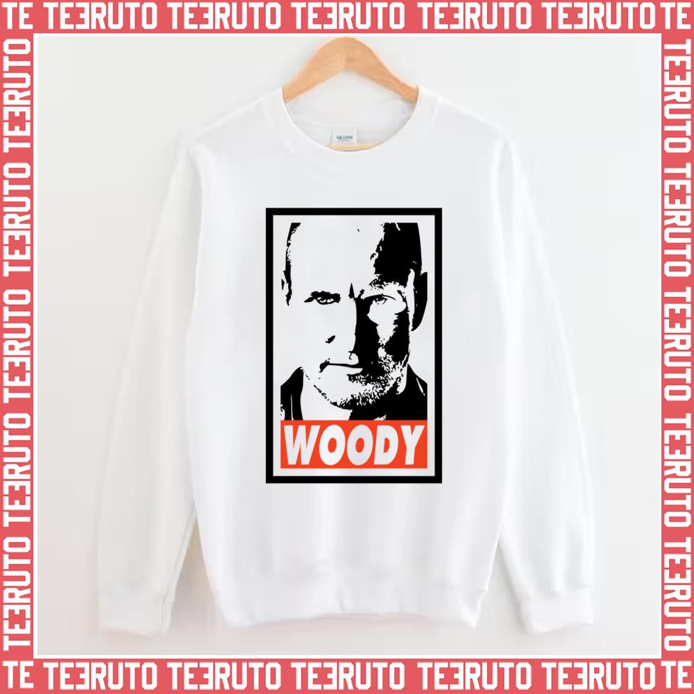 Black And White Portrait Woody Harrelson Unisex Sweatshirt