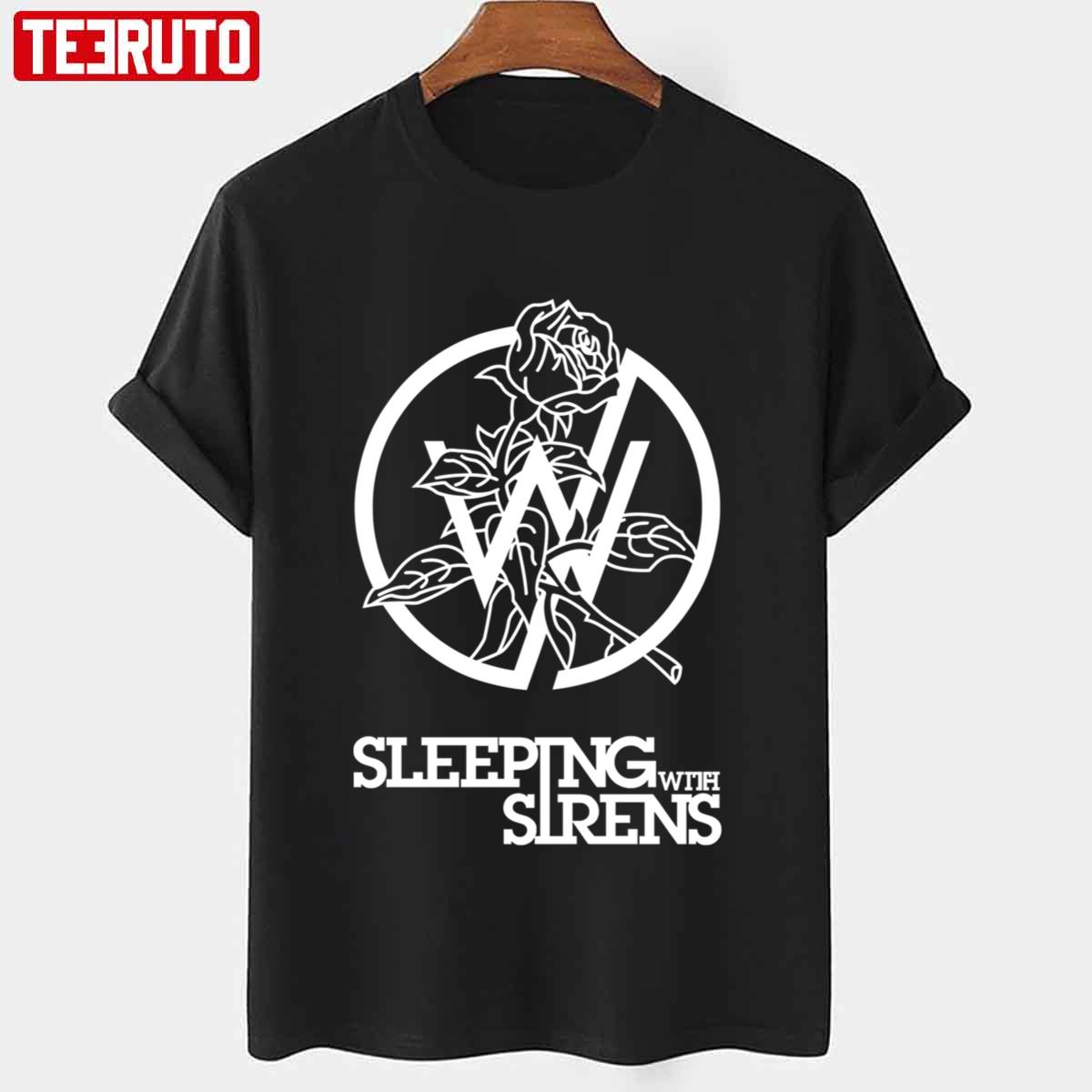 Black And White Sleeping With Sirens Art Unisex T-Shirt