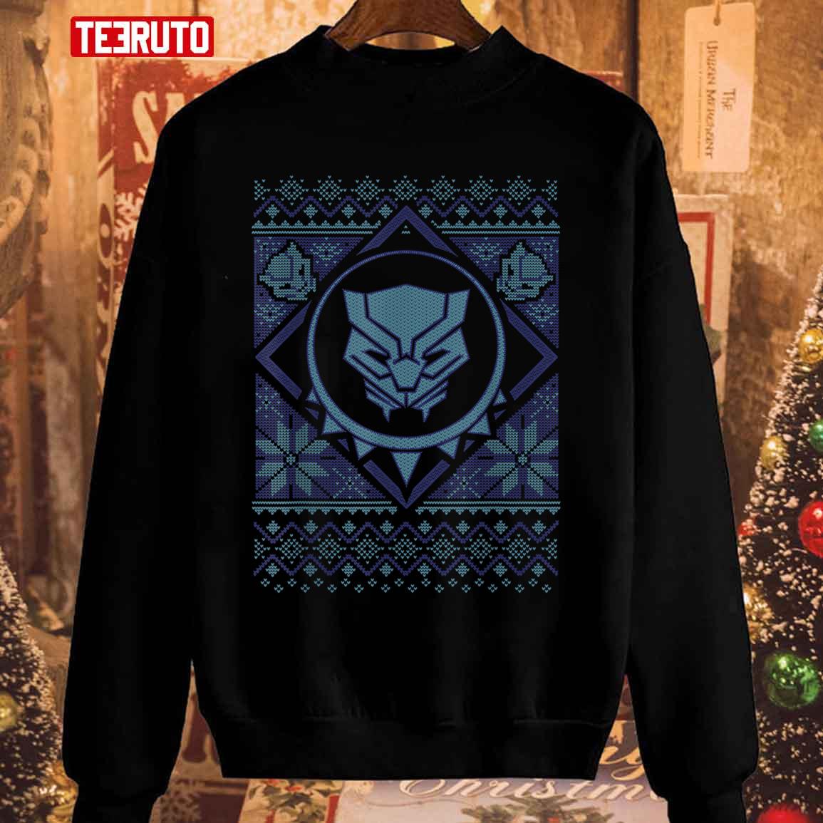 Black Panther Ugly Christmas Sweater Merry Xmas Unisex Sweatshirt