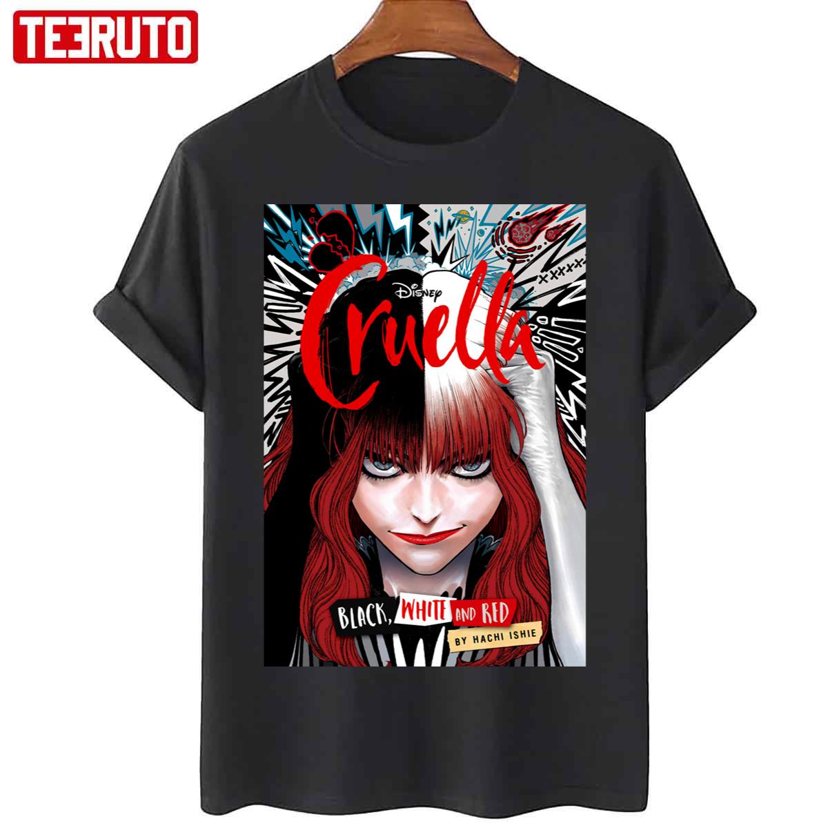 Black White And Red Emma Stone Cruella 2021 Unisex T-Shirt