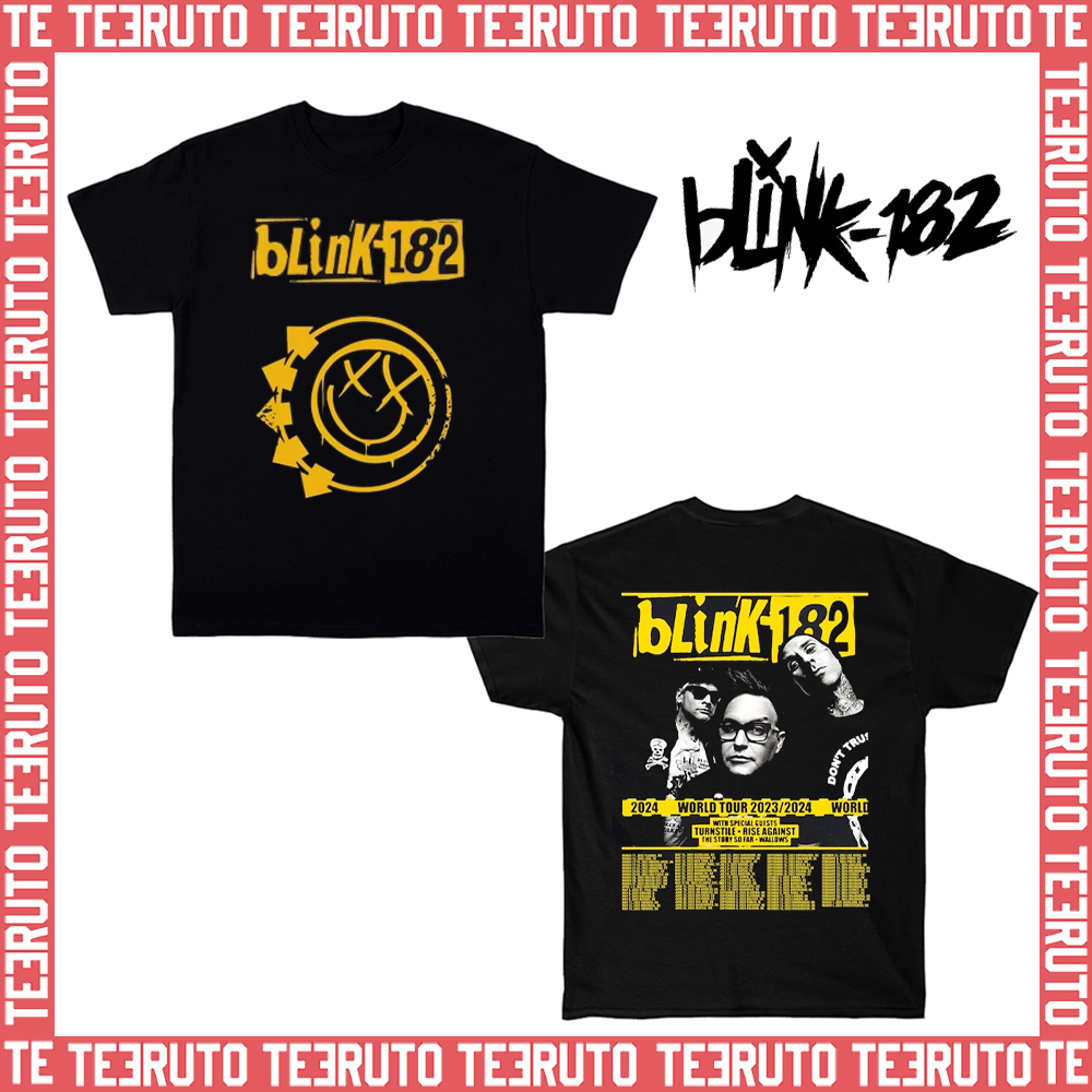 Blink World Tour Blink182 Tour 2023 2024 Unisex TShirt Teeruto