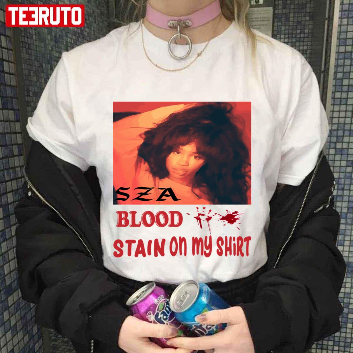 Blood Stain On My Shirt Sza Unisex T-Shirt - Teeruto