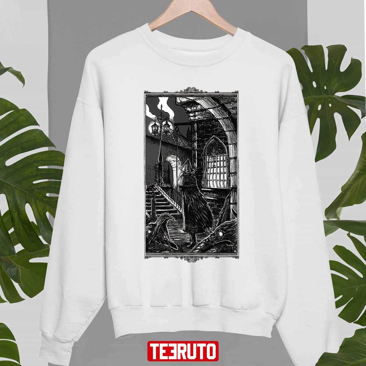 Bloodborne Black And White Design Unisex Sweatshirt - Teeruto