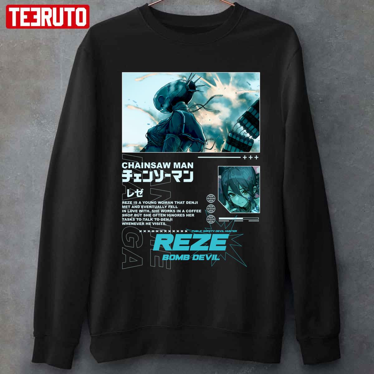 Bomb Devil Reze Chainsaw Man Anime Manga Unisex Sweatshirt
