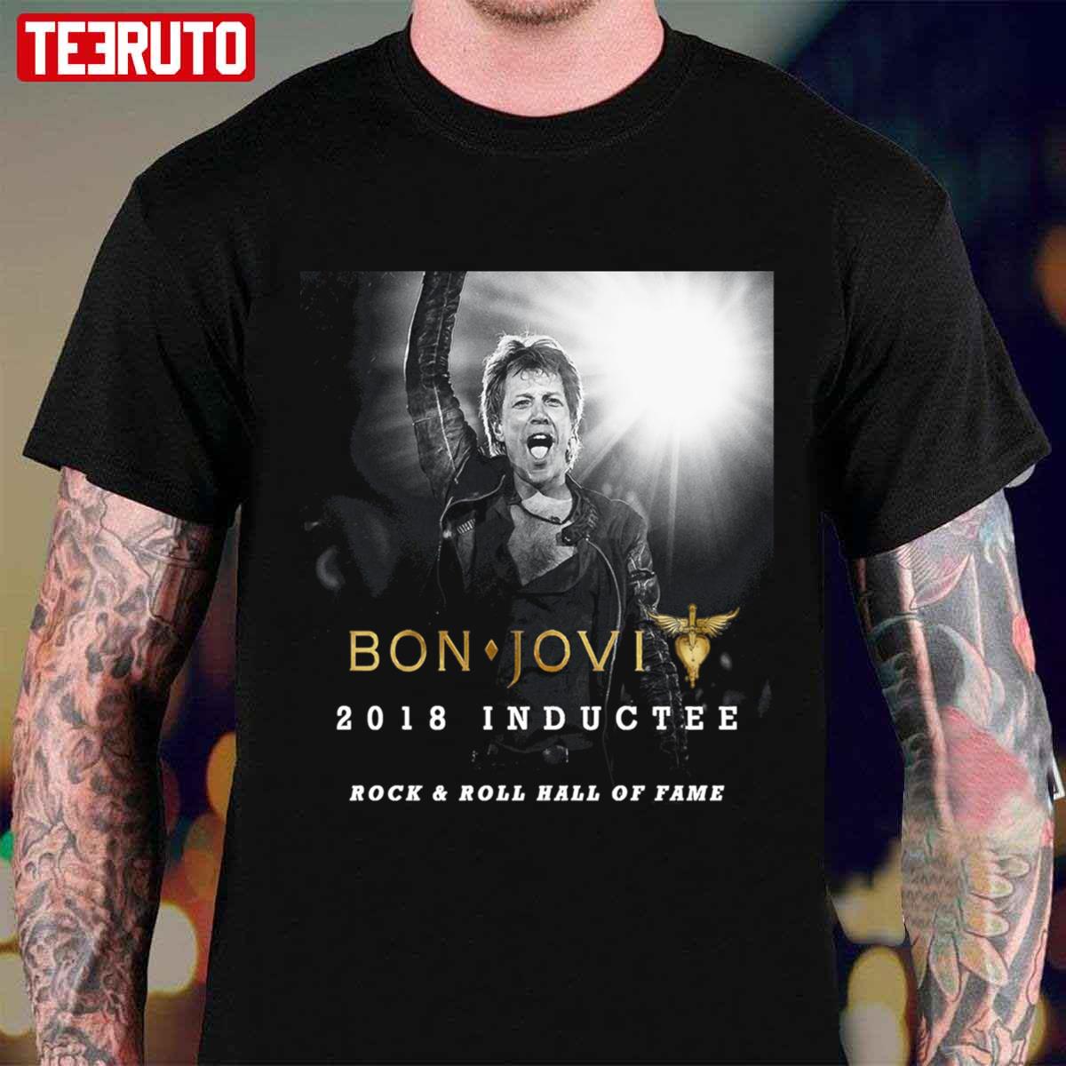 Bon Jovi 2018 Inductee Rock & Roll Hall Of Fame Unisex T-Shirt
