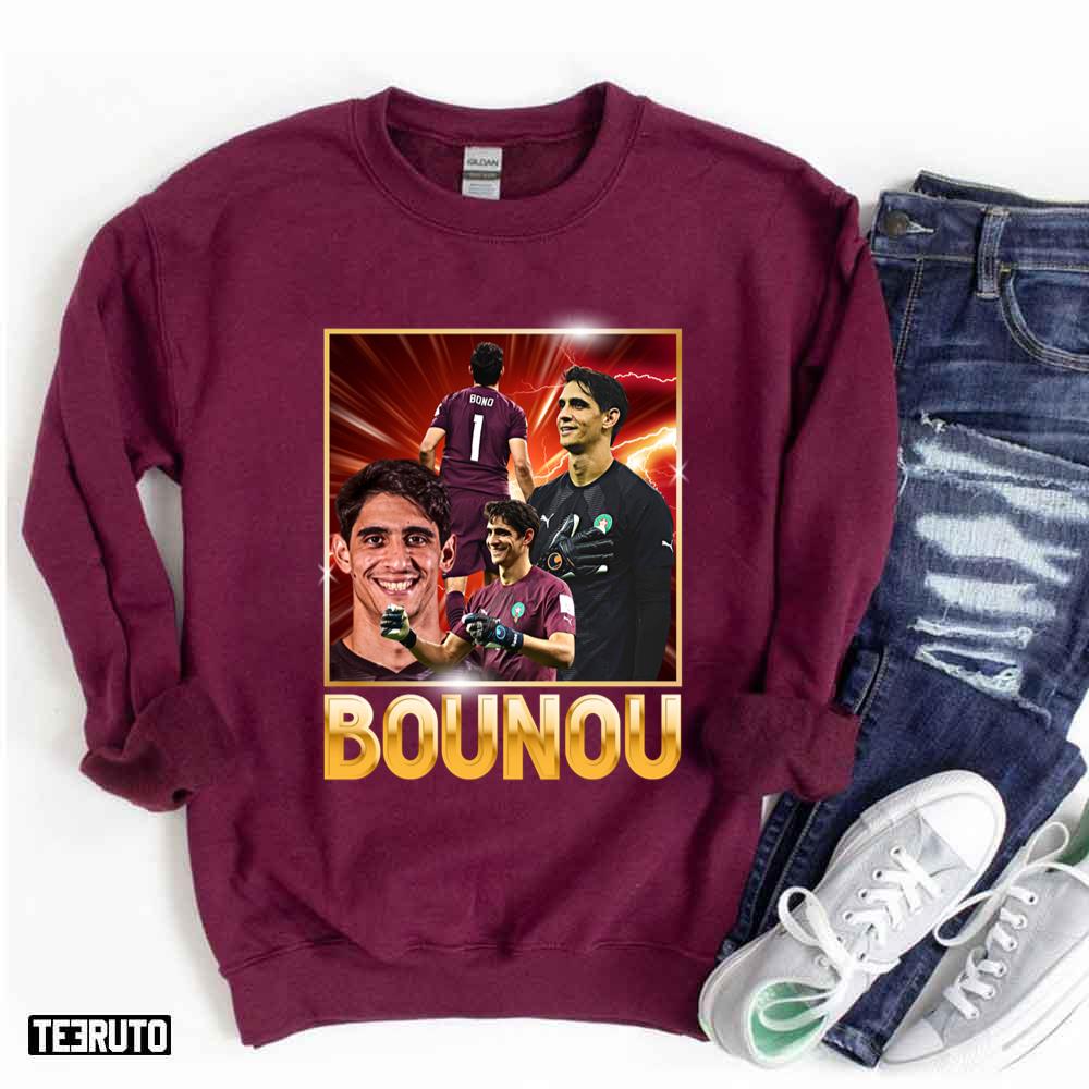 Bounou Soccer Player Yassine Bounou Morocco Retro Unisex Sweatshirt