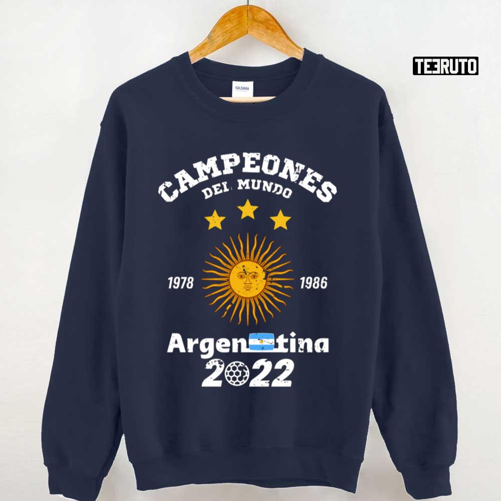 Campeones Messi World Cup Argentina Unisex Sweatshirt