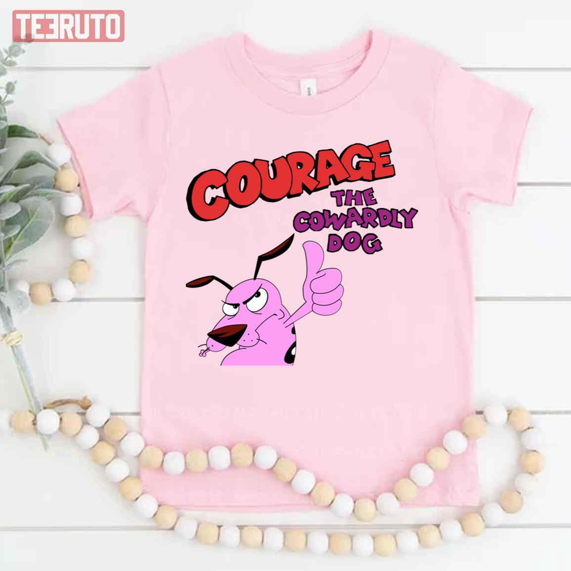 Cartoon Logo Courage The Cowardly Dog Unisex T-Shirt