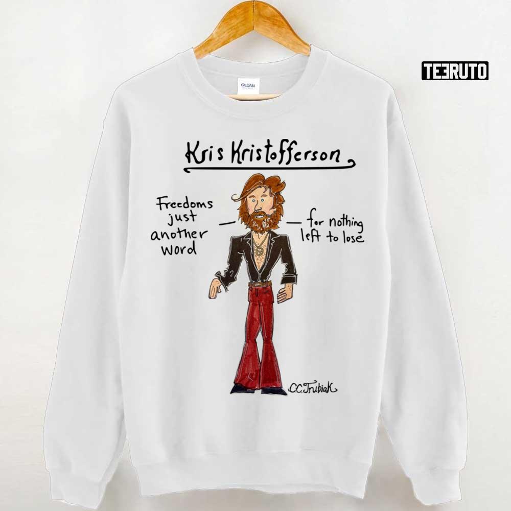 Cc Trubiak’s Kris Kristofferson Sunday Mornin’ Comin’ Down Unisex Sweatshirt