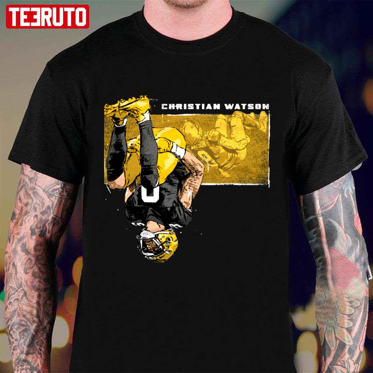 Printerval Christian Watson Touchdown Football Shirt, Christian Watson T-Shirt