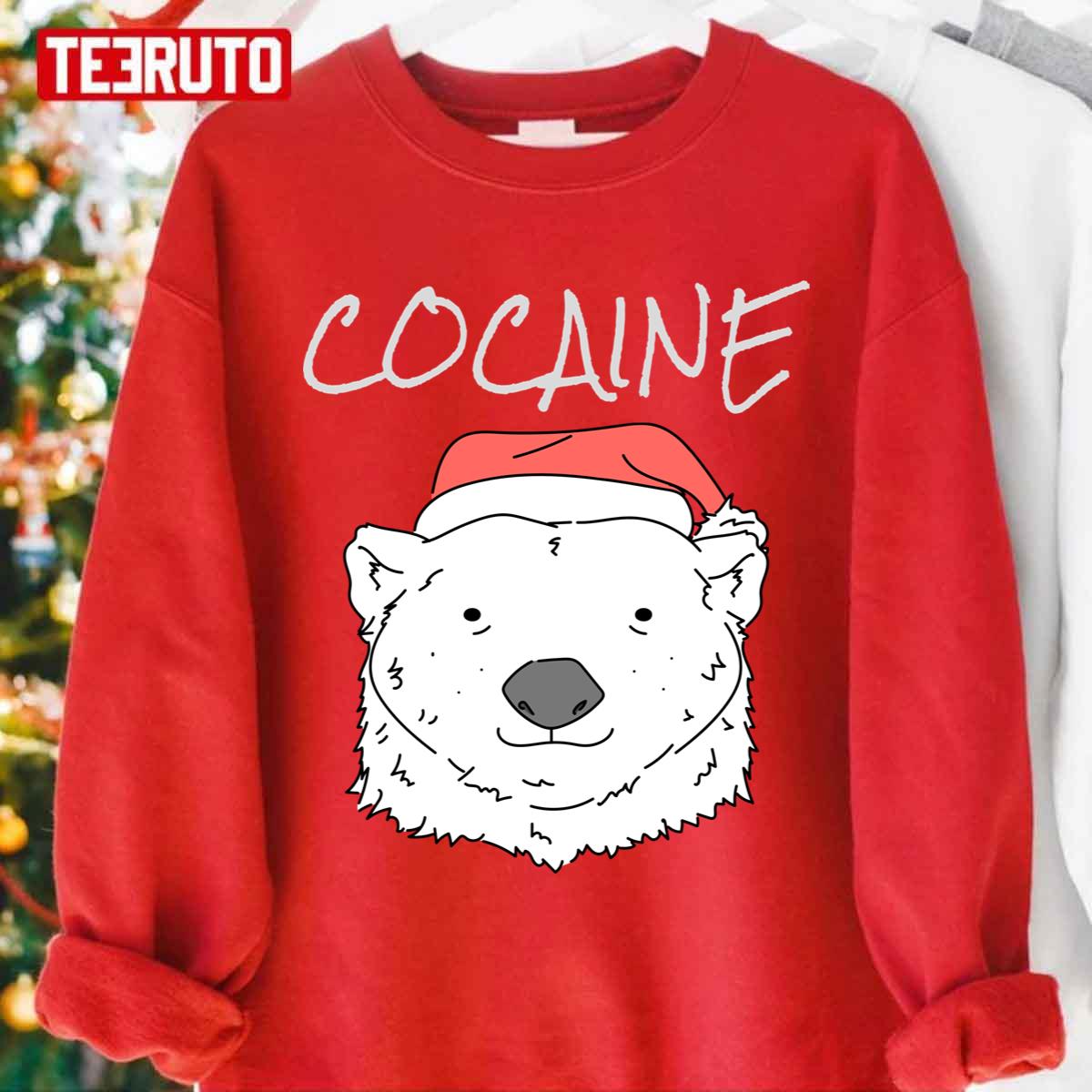 Christmas Bear Cocaine Unisex Sweatshirt