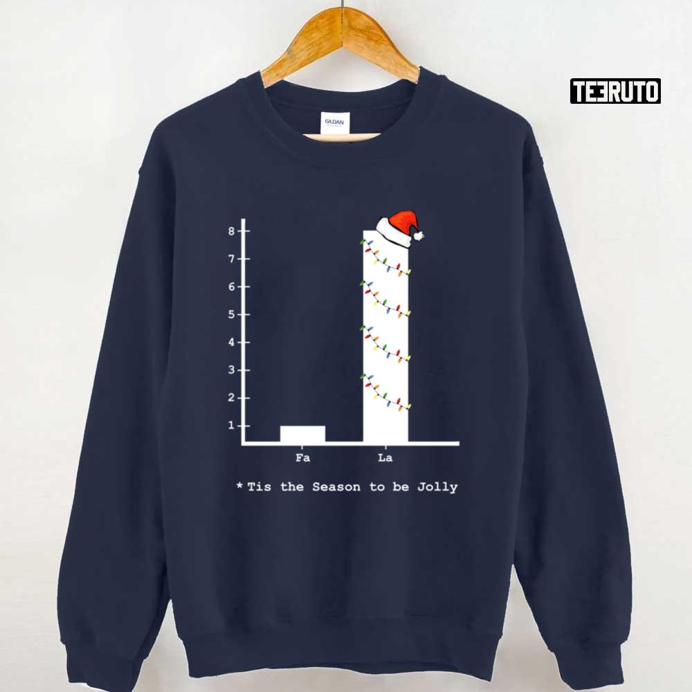 Christmas Carol Math Bar Graph Unisex Sweatshirt