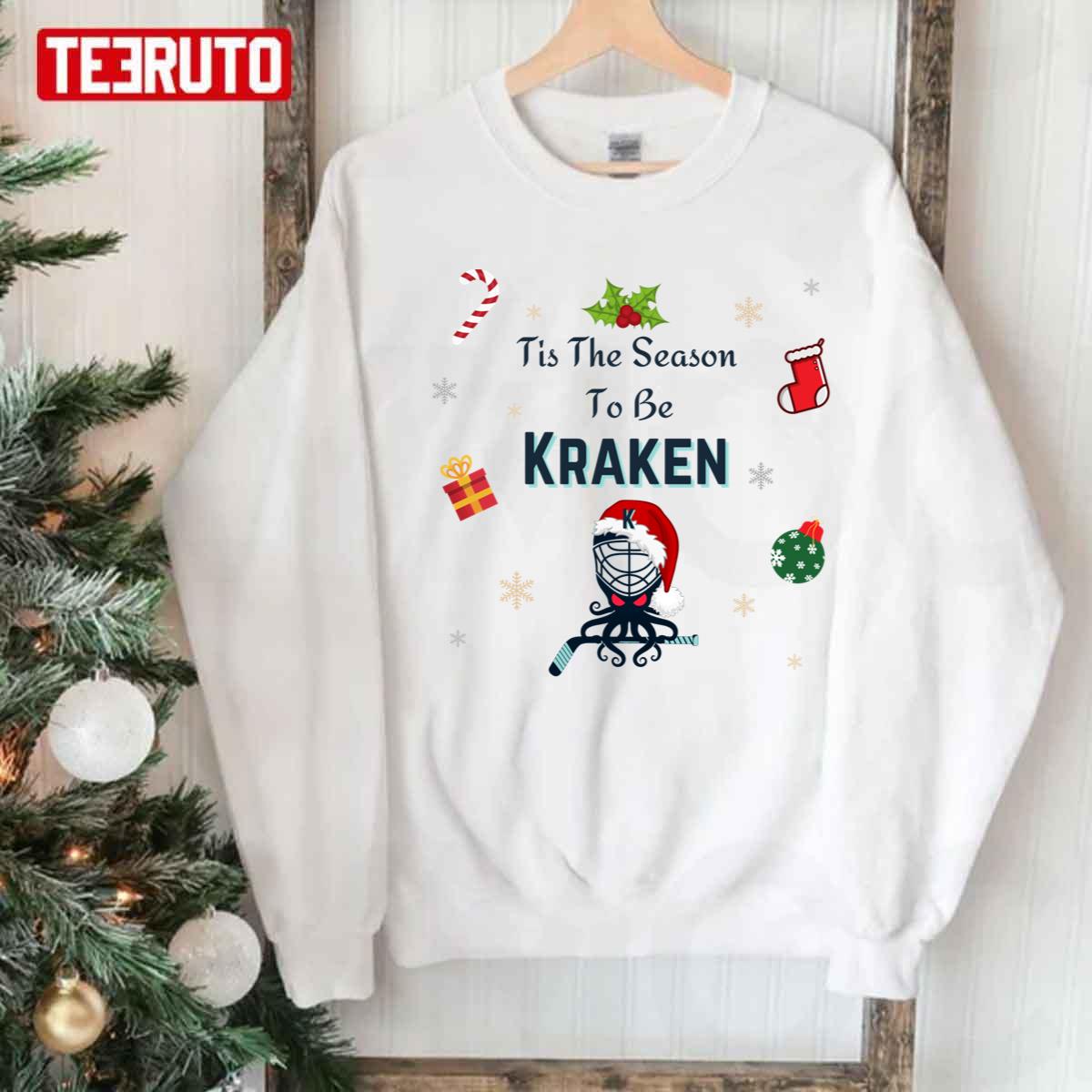 Christmas Tis The Season To Be Kraken Seattle Kraken Unisex Sweatshirt