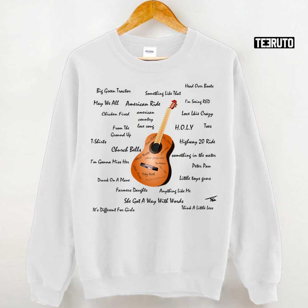 Country Songs Collection Toby Keith Unisex Sweatshirt