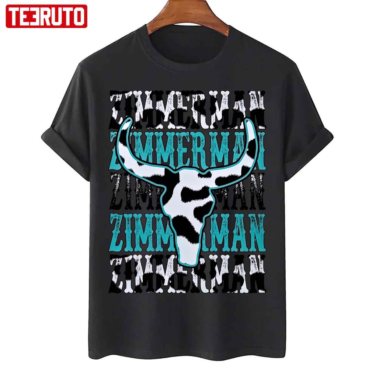 Cow Pattern Bailey Zimmerman Never Leave Unisex T-Shirt