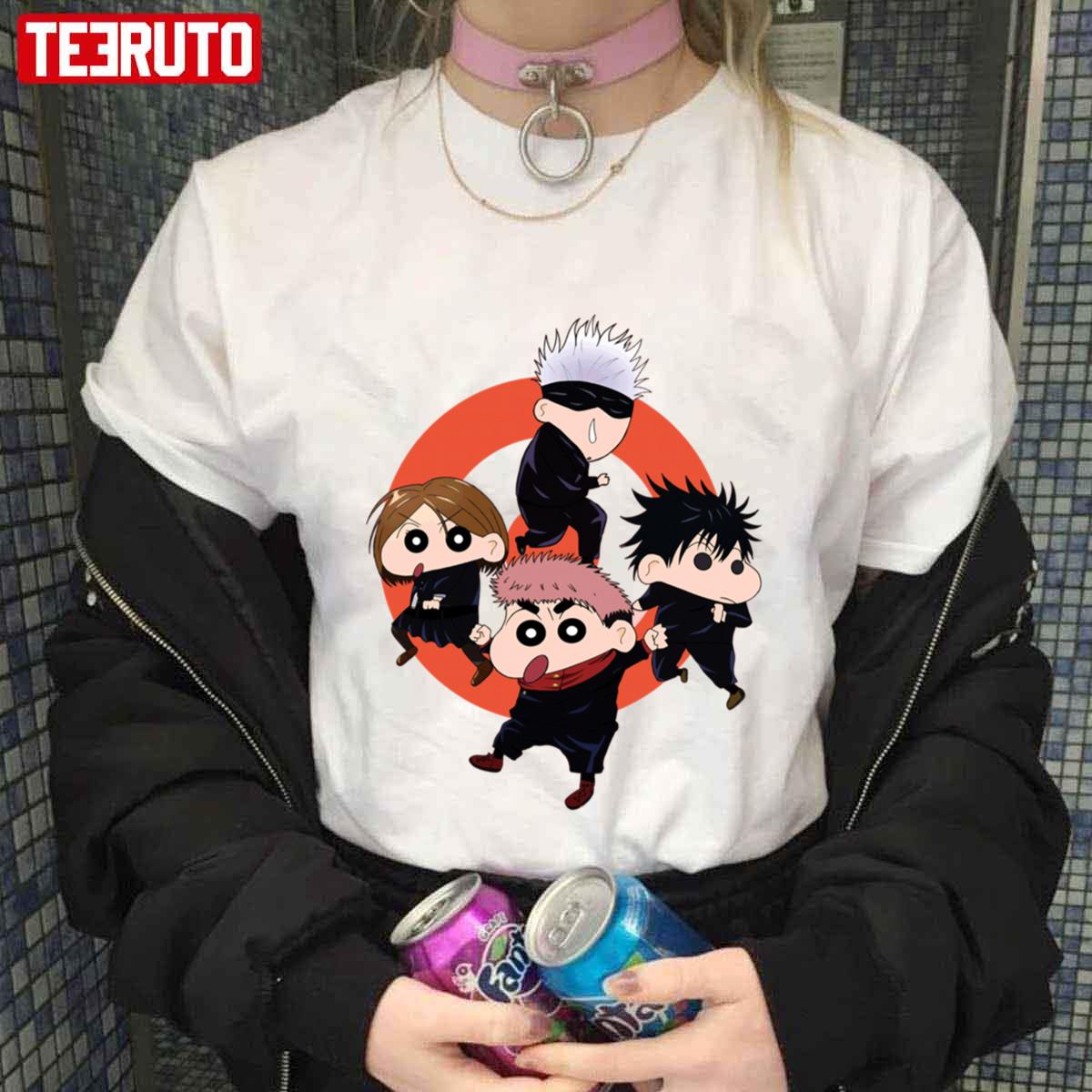 Crayon Shin-chan Inspired Team Jujutsu Kaisen Movie 0 Jujutsu Kaisen 0 Unisex T-Shirt