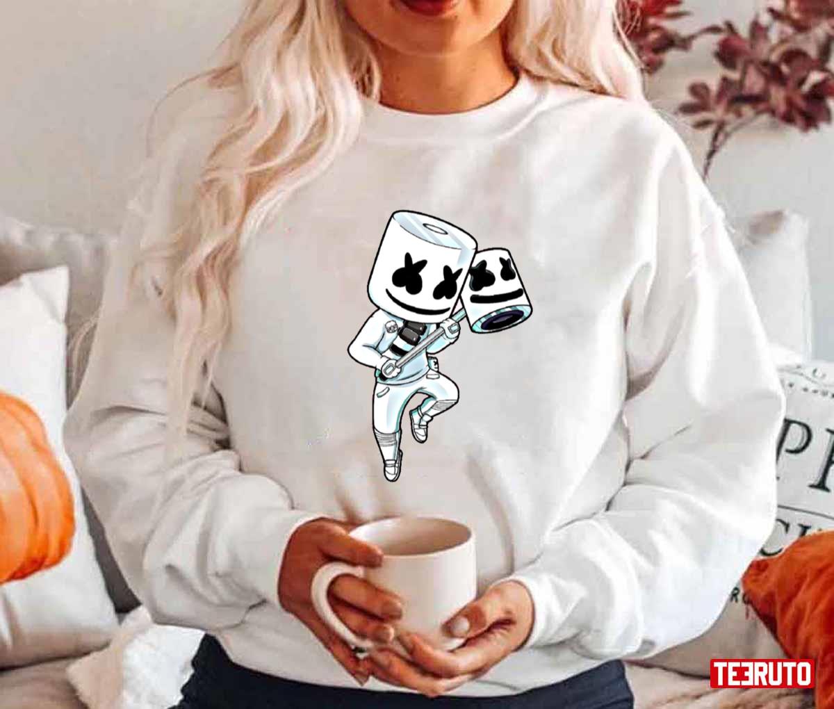 Cute Chibi Fanart Marshmello Unisex Hoodie - Teeruto