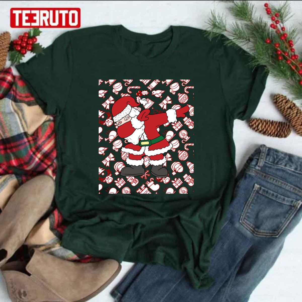 Dabbing Santa Happy Days Happy New Year Christmas 2022 2023 Unisex T-shirt