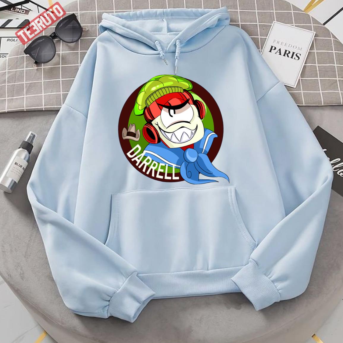 Darrell With Caption Ok Ko Let's Be Heroes Unisex Hoodie - Teeruto