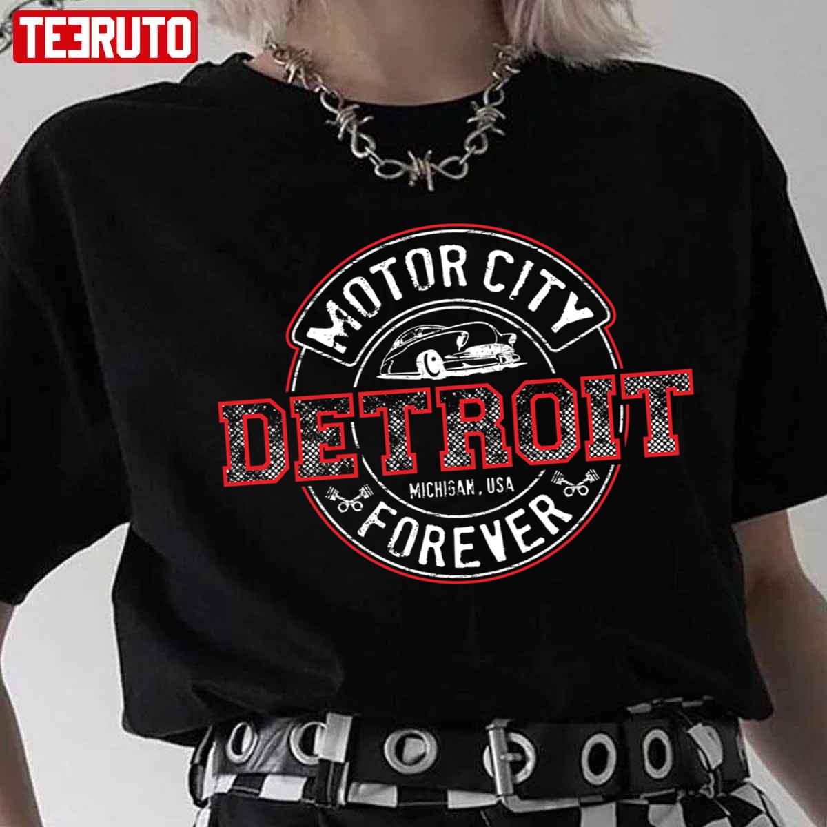 Detroit Shirt, Motor City Forever Detroit T-Shirt Mens by Detroit Rebels Tshirt