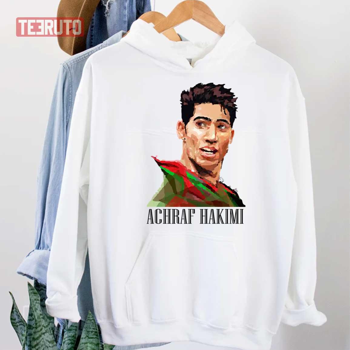 Achraf Hakimi Football Morocco World Cup 2022 Graphic T-Shirt - Ink In  Action