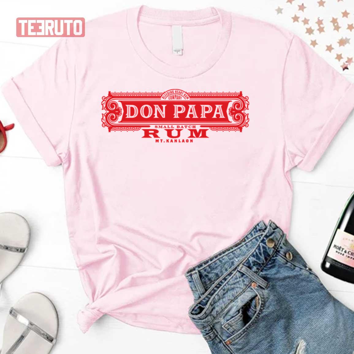 Don Papa Rum Classic Logo Drinking T Shirt Black 3XL