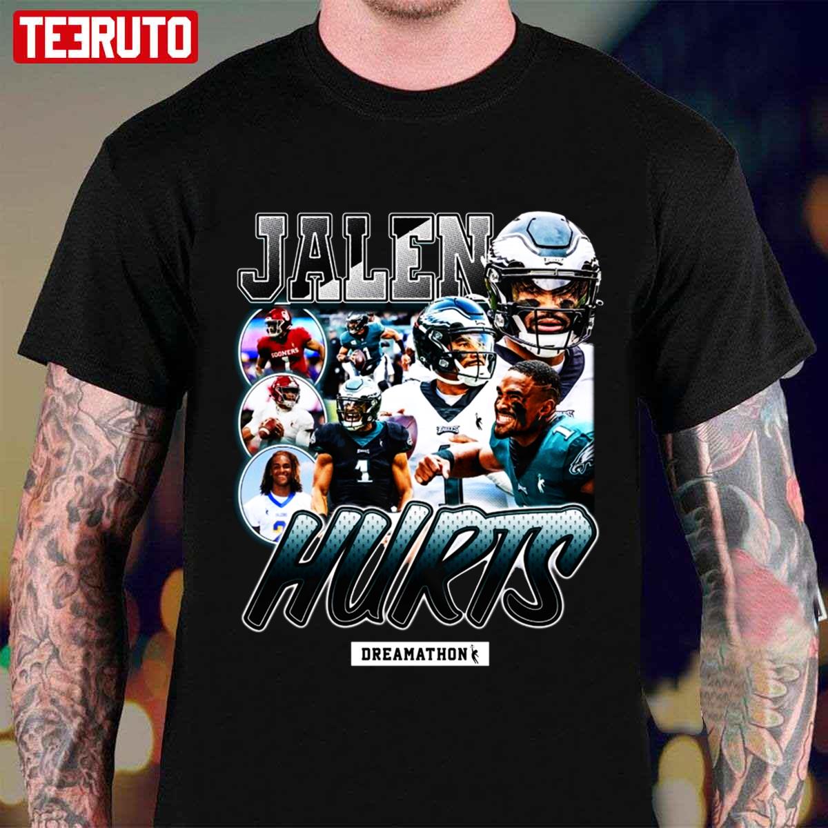 Dreams Dreamathon Jalen Hurts Retro Vintage Unisex T-Shirt - Teeruto