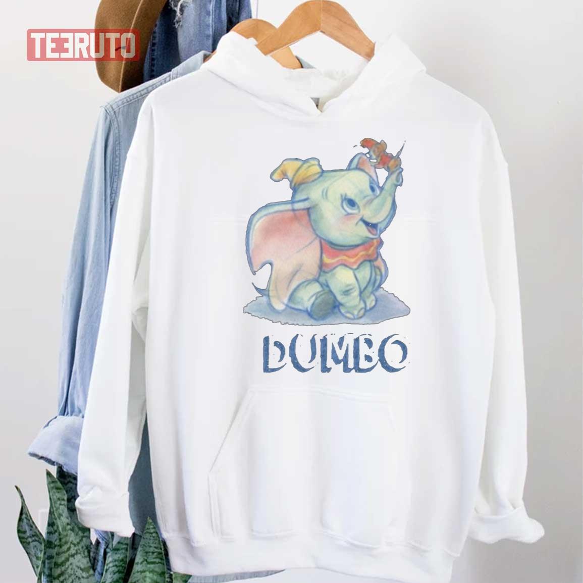 Dumbito Skecth And The Little Friend Cartoon Unisex Hoodie