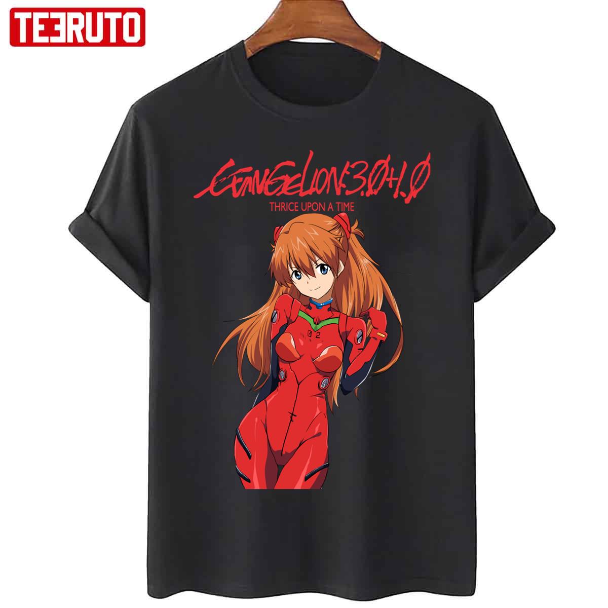 Evangelion Asuka Langley Portrait Anime Unisex T Shirt Teeruto 3734