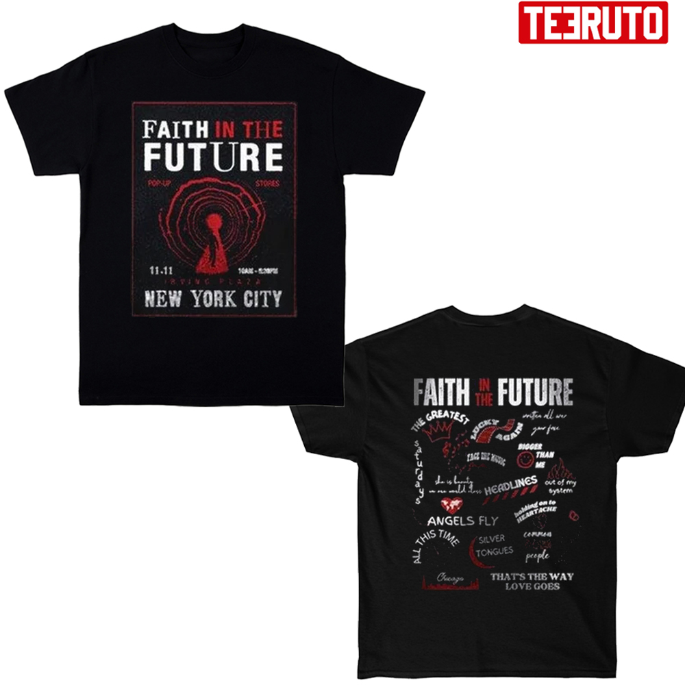 Louis Tomlinson Faith In The Future Black All size Unisex Shirt