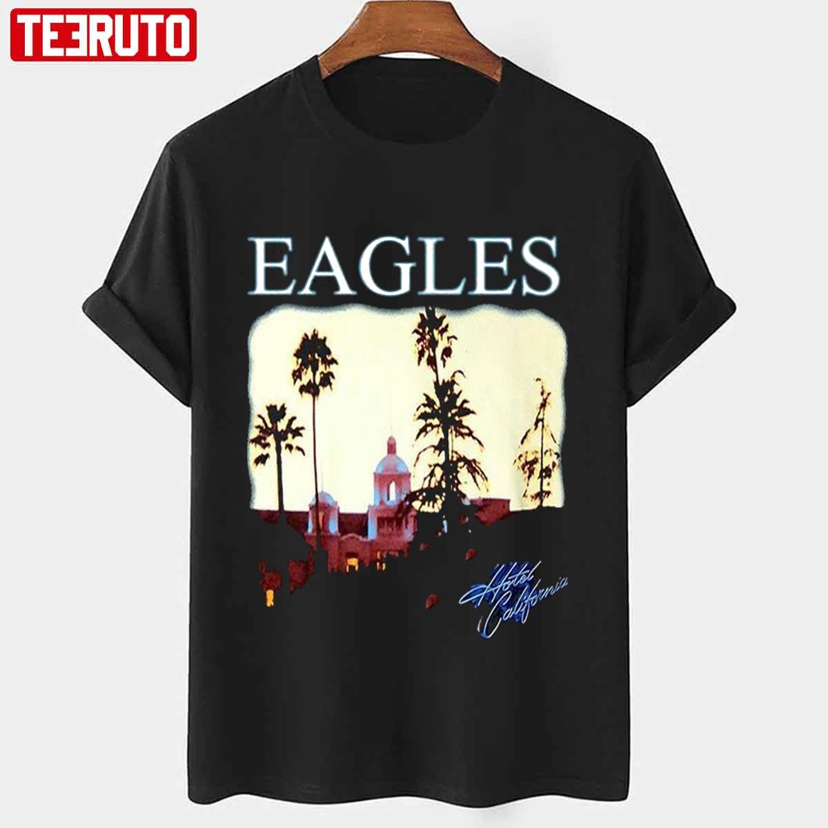 Hotel California 1977 Vintage Eagles Band Unisex T-Shirt - Teeruto