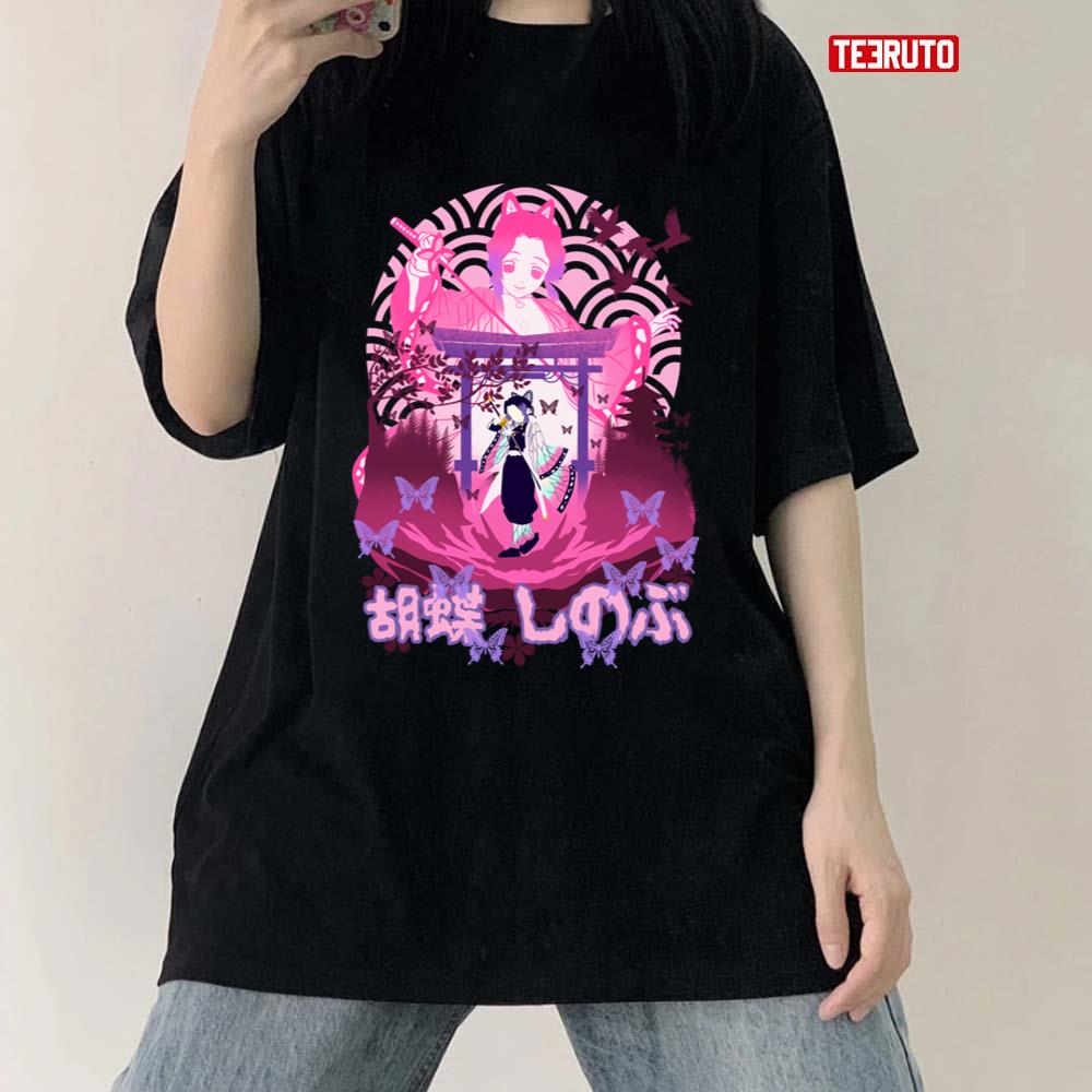 Insect Hashira Silhouetteo Shinobu Demon Slayer Kimetsu No Yaiba Unisex T-Shirt
