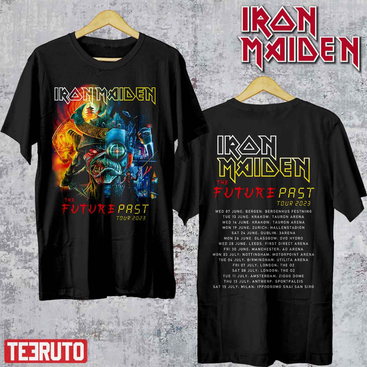 Iron Maiden Band The Future Past Tour 2023 Unisex T-Shirt