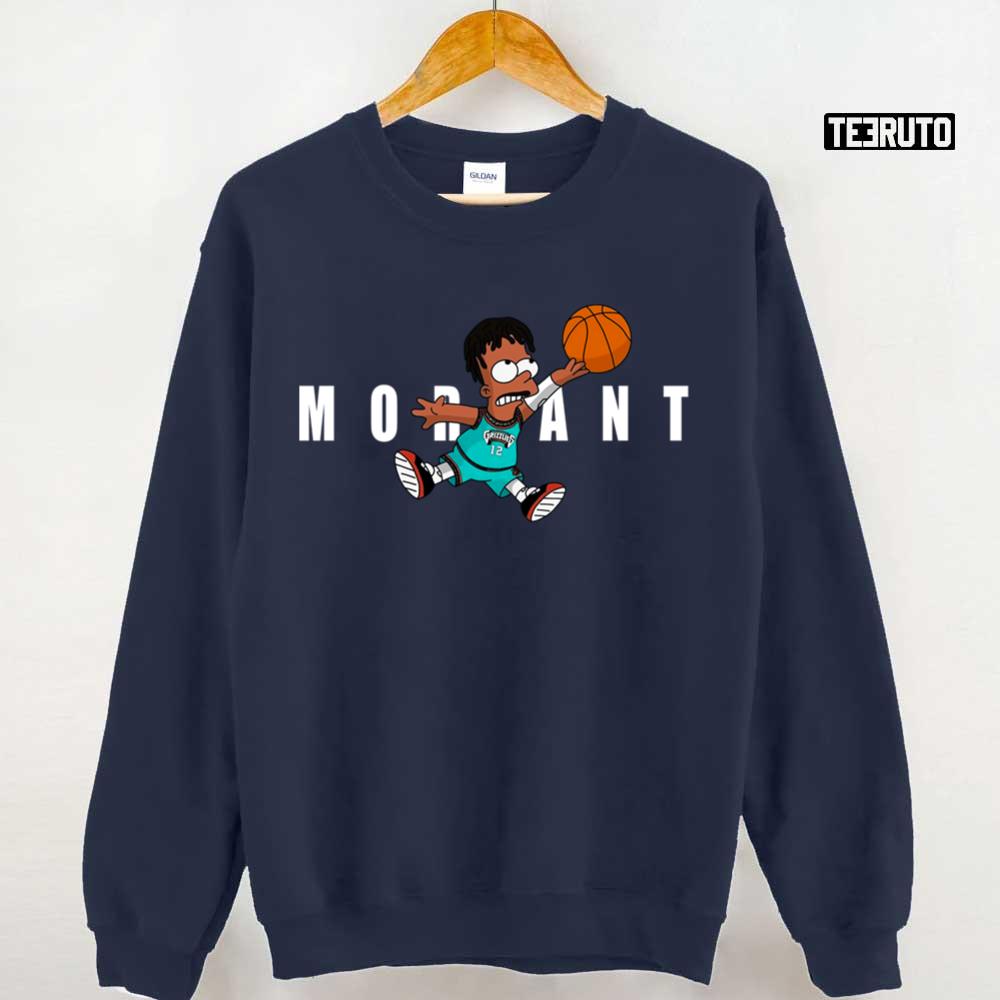 Ja Morant 8 The Simpsons Art Basketball Sport Unisex Sweatshirt