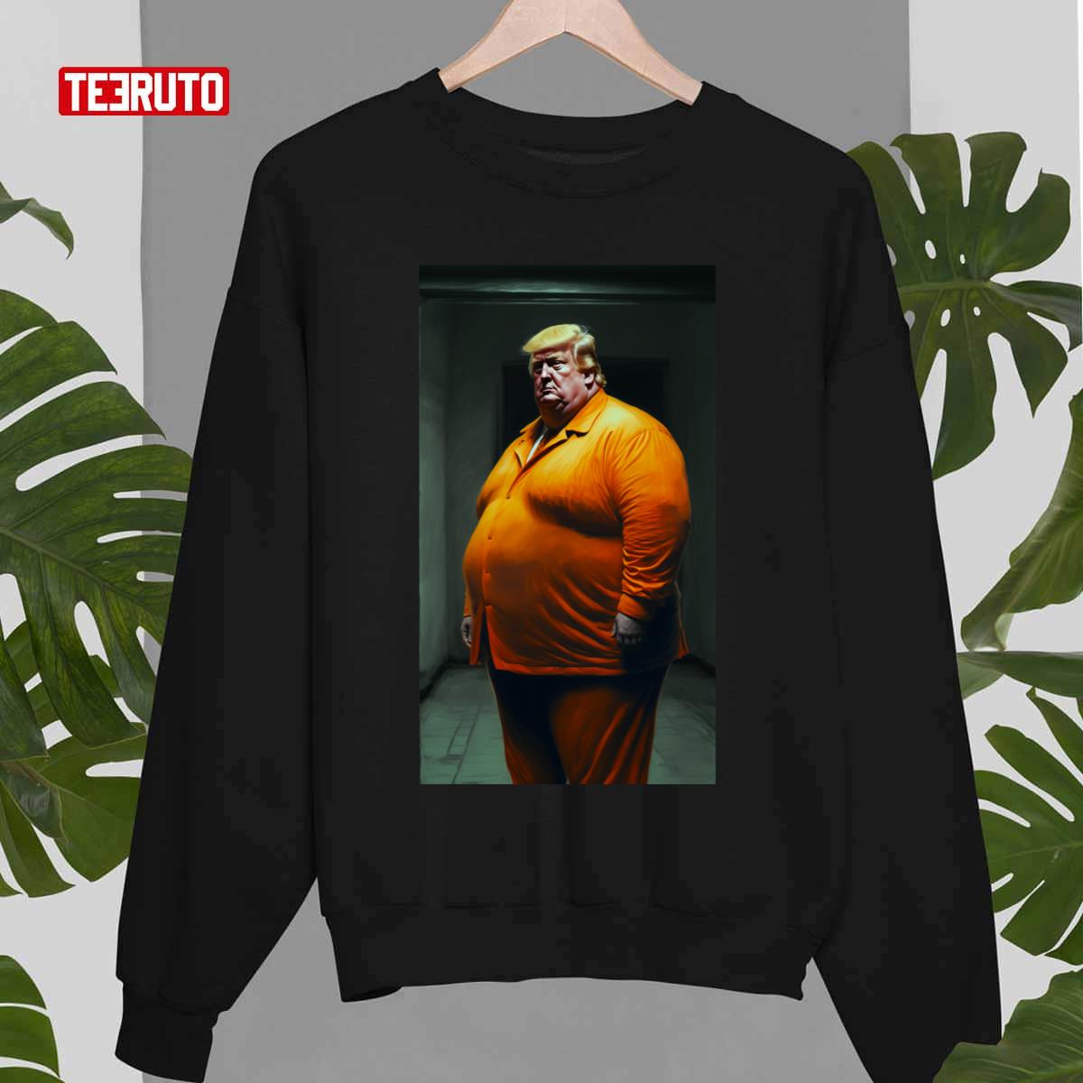 Jail Bird Donny Fat Donald Trump Caricature Parody Art Unisex Sweatshirt