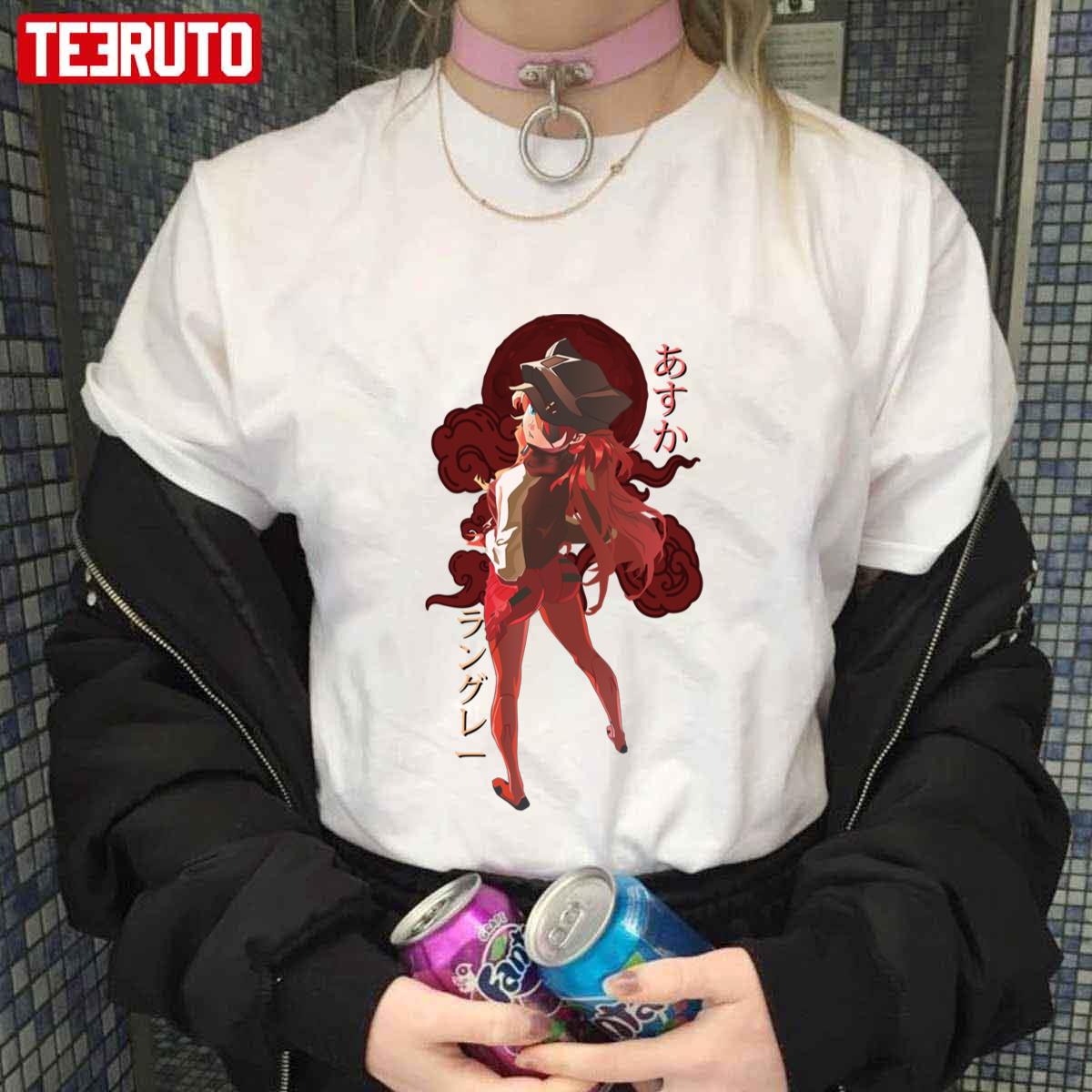 Japanese Art Style Asuka Langley Evangelion Unisex T-Shirt