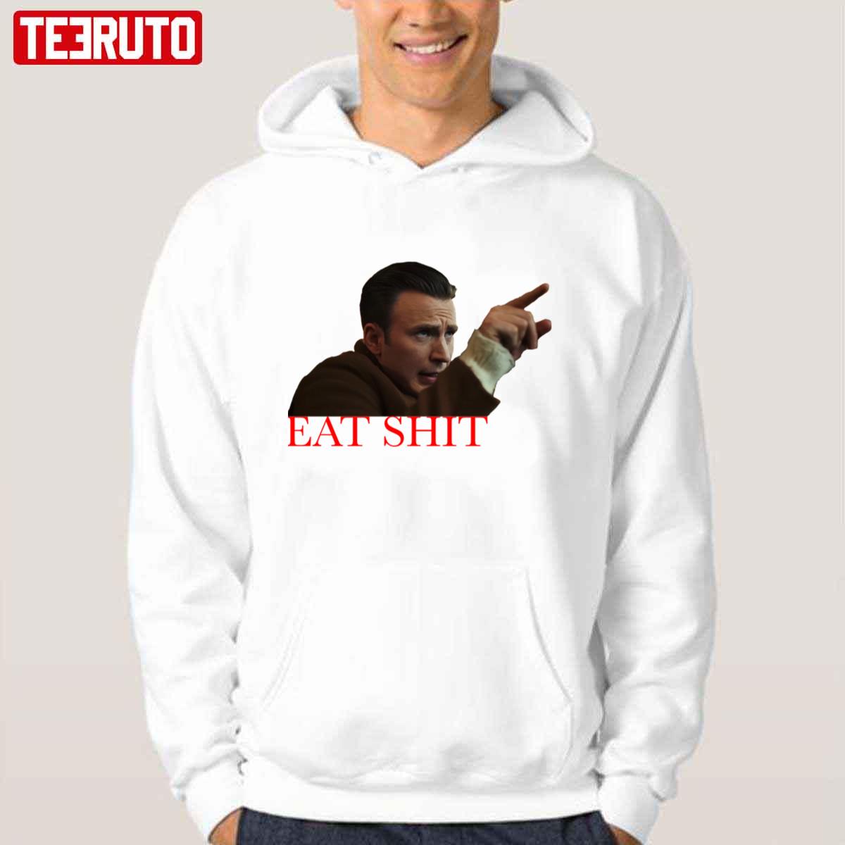 Knives Out Eat Shit Quote Ransom Drysdale Unisex Hoodie Teeruto