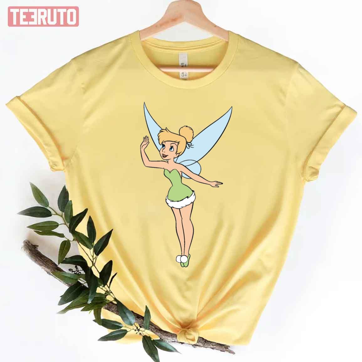 Personalized Tinker Bell Dark Green Yellow Baseball Jersey - T-shirts Low  Price