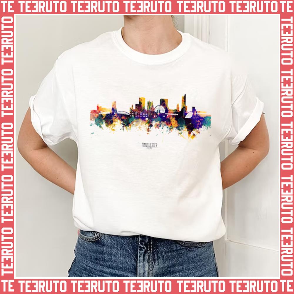 Manchester Skyline Aesthetic Design Manchester City Unisex T-Shirt