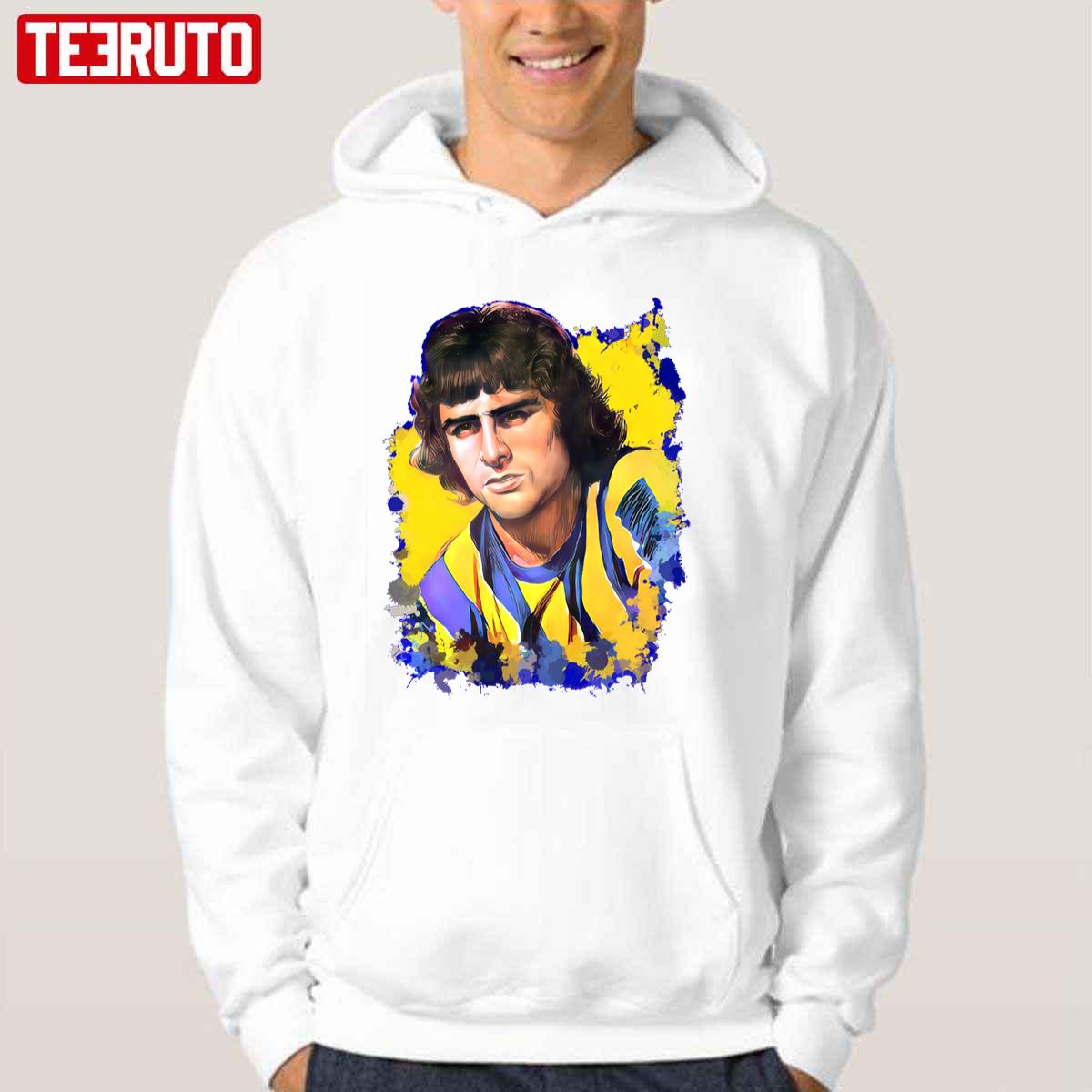 Mario Kempes Argentine Legend Portrait Unisex Hoodie - Teeruto 