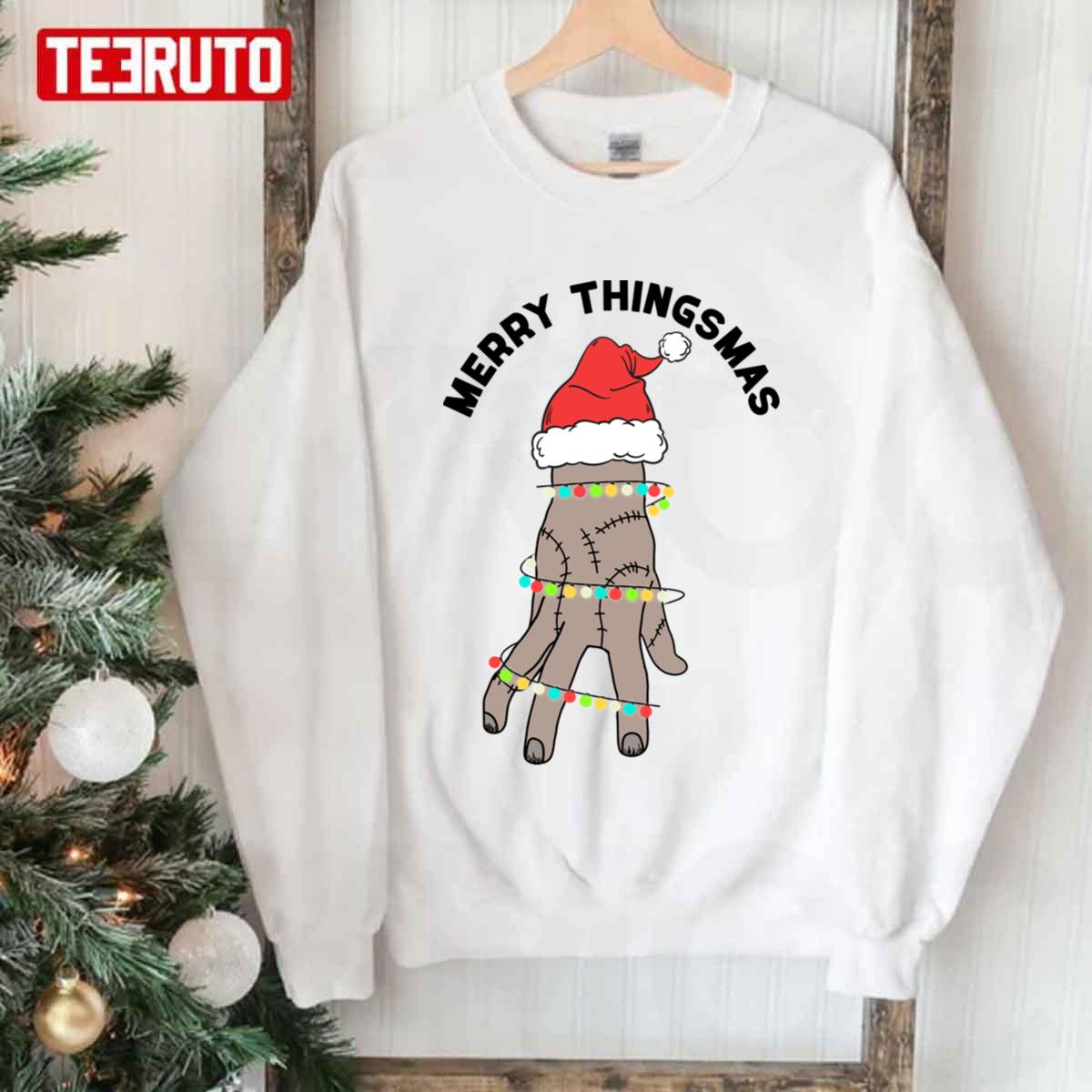 Merry Thingsmas Wednesday Netflix Unisex Sweatshirt Teeruto