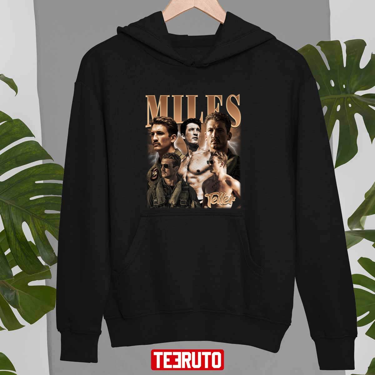 RETRO MILES TELLER Vintage Top Gun Gift For Fan T-Shirt