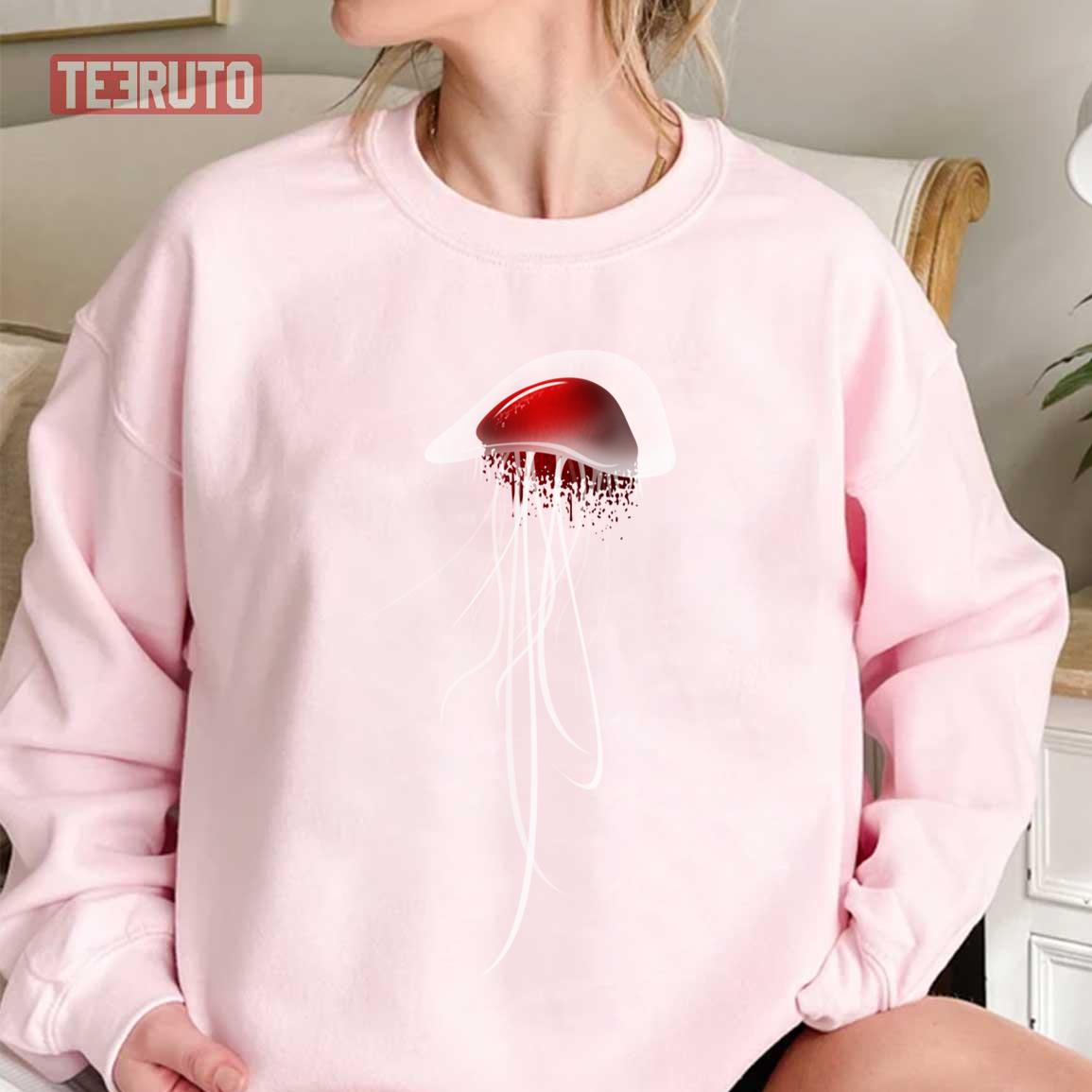 Minimalist Design Jellyfish Heart Unisex Sweatshirt