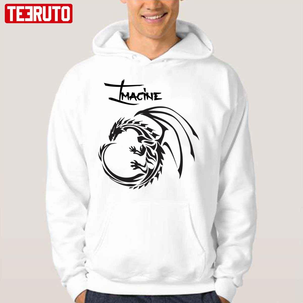 Minimalist Design Logo Imagine The Dragons Unisex Hoodie