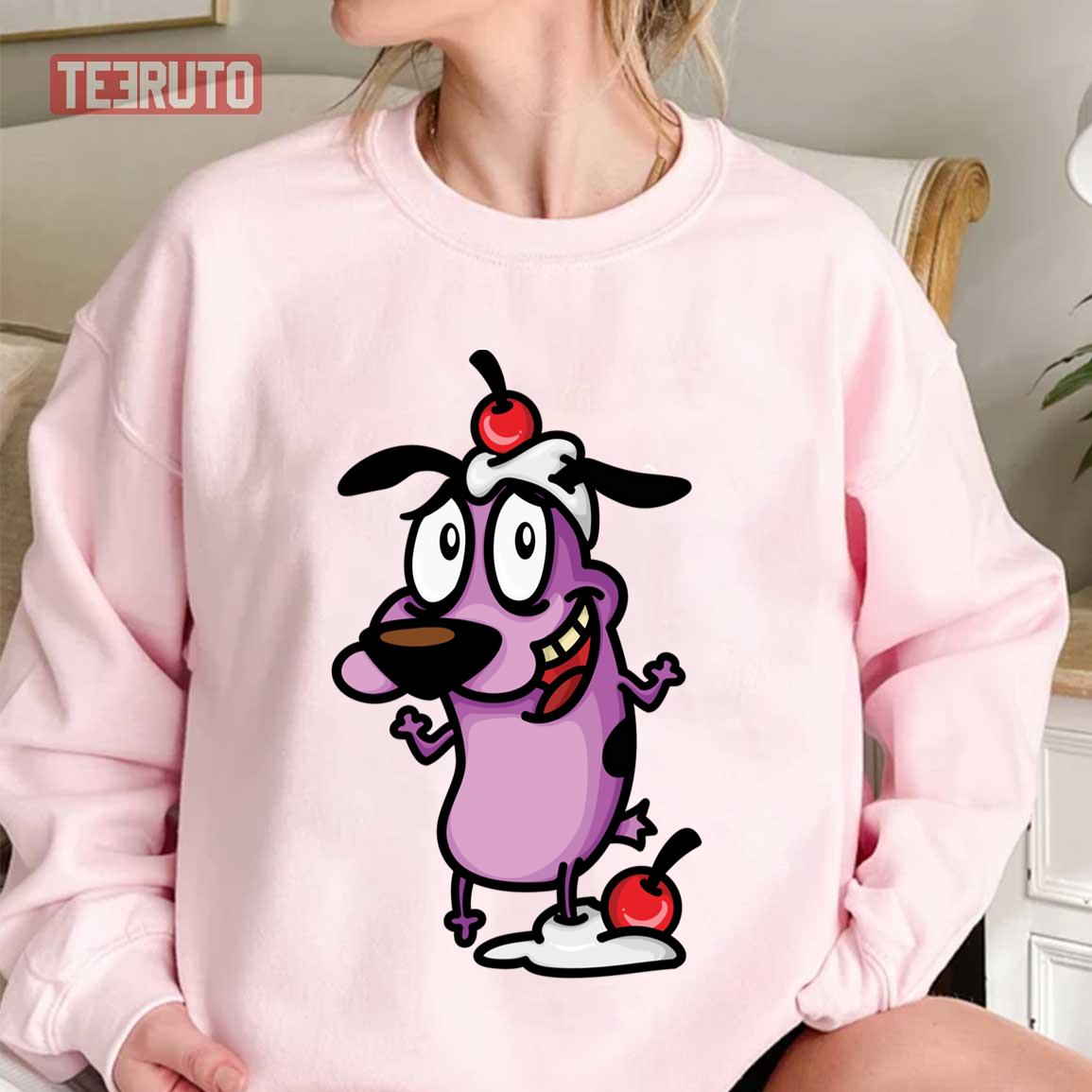 Mischievous Courage And The Cherry Courage The Cowardly Dog Unisex Sweatshirt