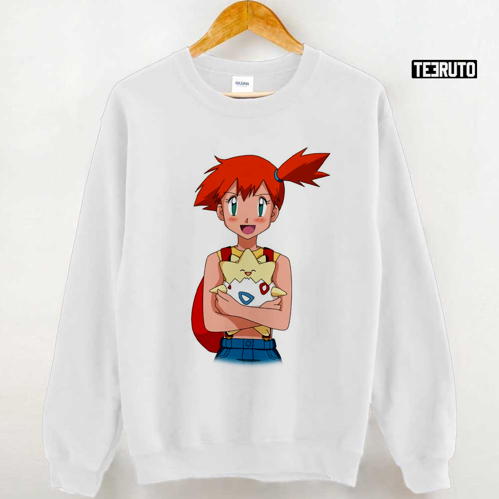 Misty Holding Togepi Pokemon Unisex Sweatshirt