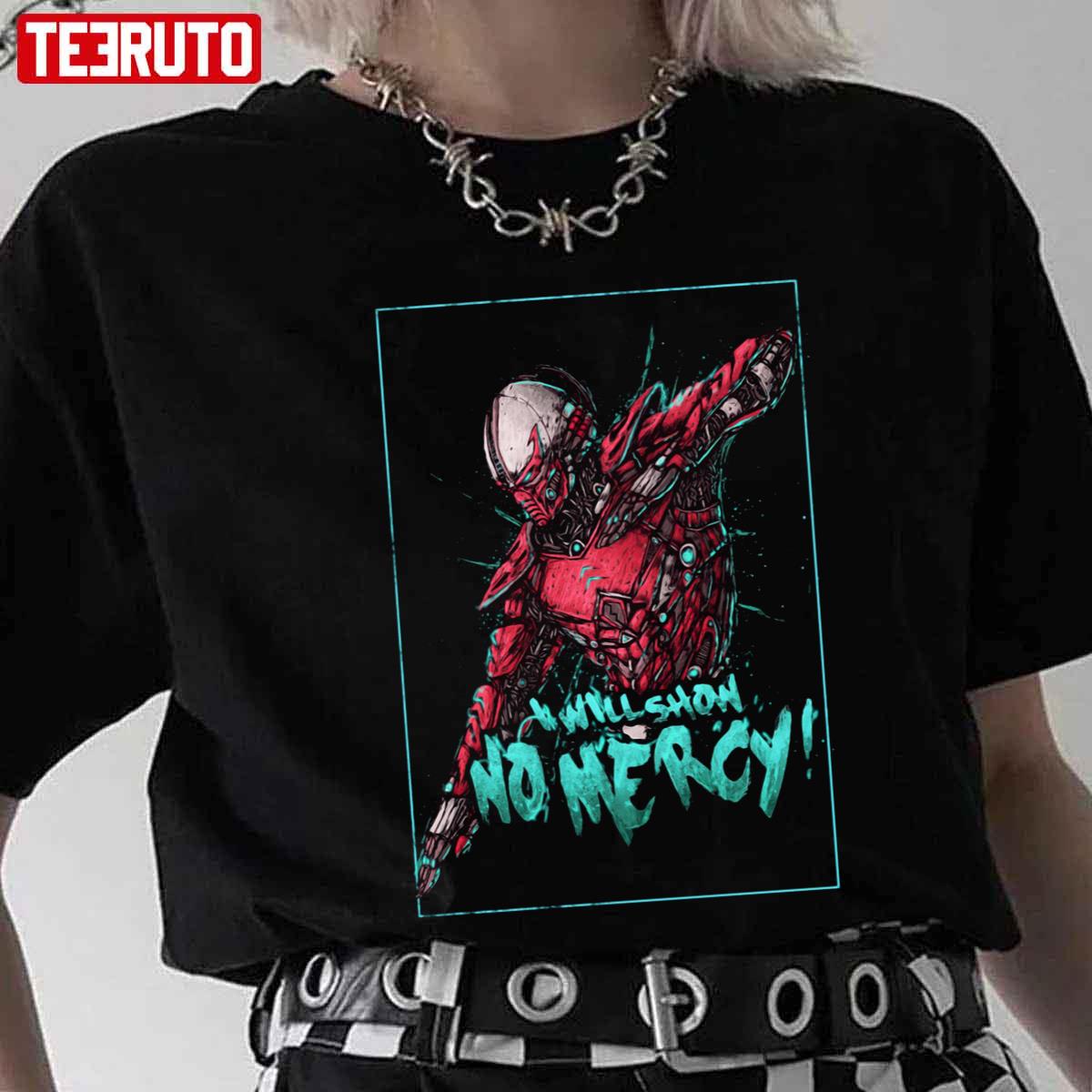 Mk Sektor No Mercy Embroidered Unisex T-Shirt