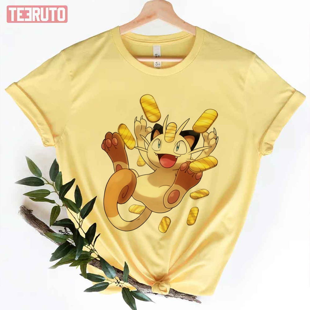 Money Is My Happiness Meowth Pokémon Unisex T-Shirt